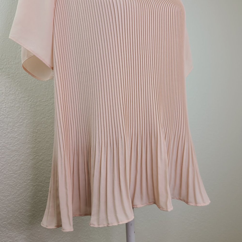 Rachel Roy Collection Romantic Pink Pleated Blouse ~ NWT!! - Picture 7 of 12